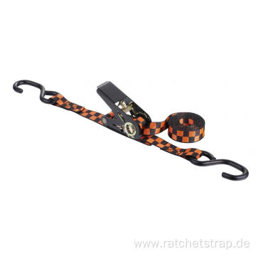 1 Ton Ratchet Tie Down Strap with Black Spray-paint S Hook